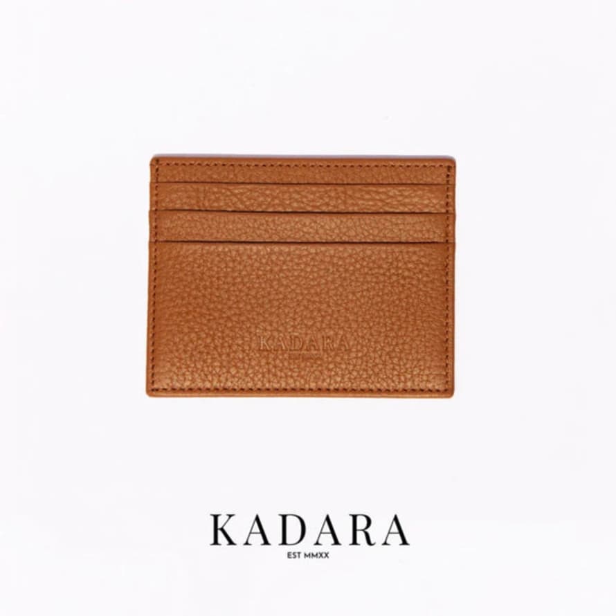 KADARA Débò - Sand Brown Leather Cardholder By