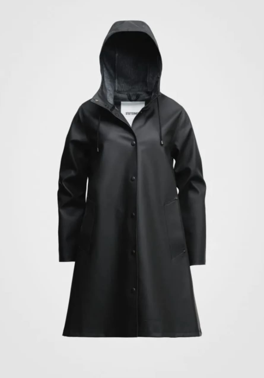 Stutterheim Black Mosebacke Raincoat