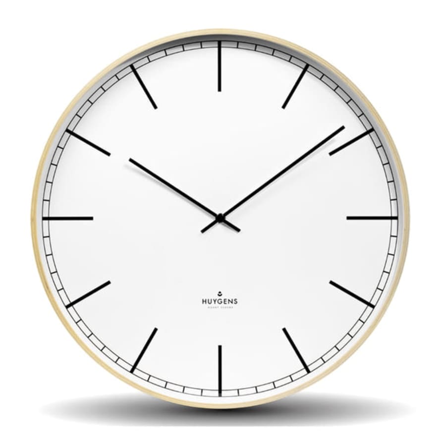 HUYGENS | Wood Index Wall Clock 45cm