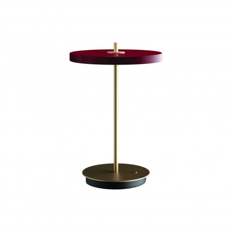 UMAGE Ruby Red Asteria Move Portable Table Lamp 