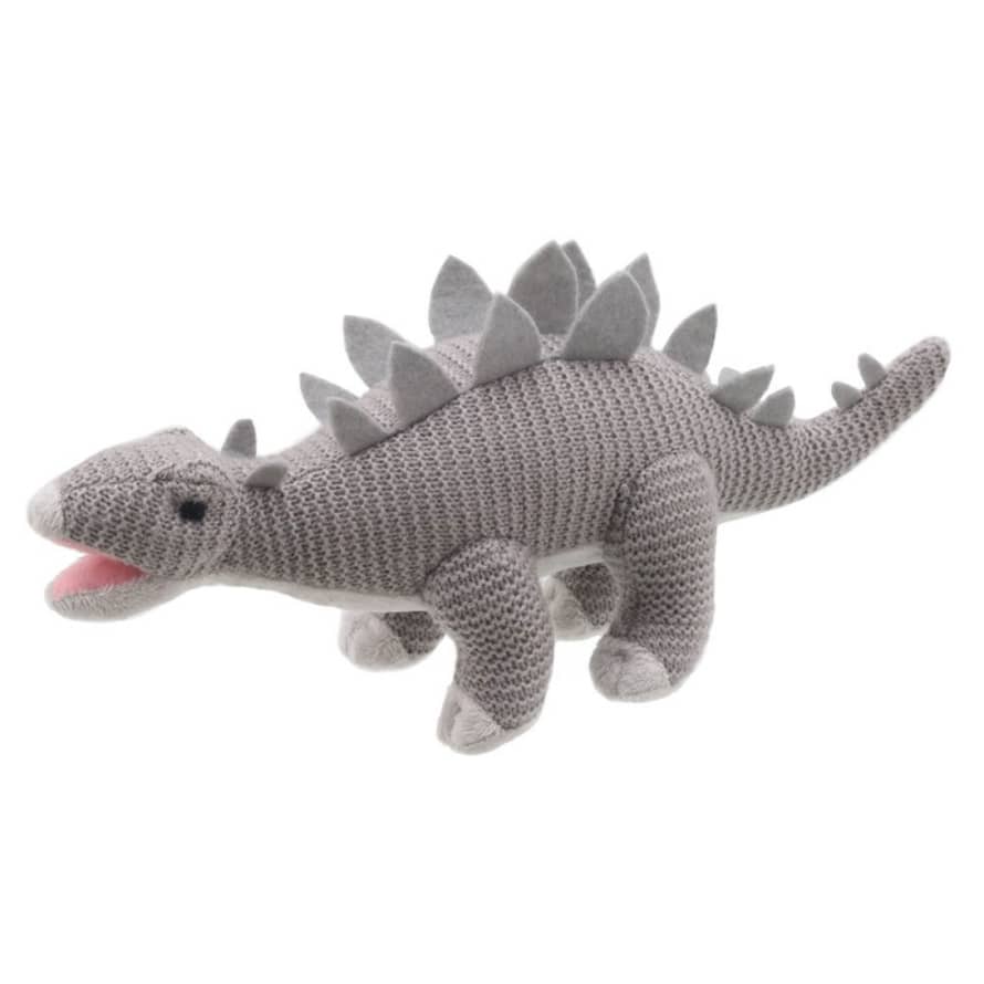 Wilberry Knitted Stegosaurus in Grey