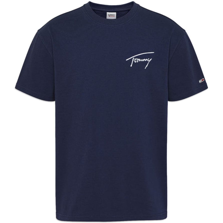 Tommy Hilfiger Tommy Signature Embroidery T-Shirt - Navy