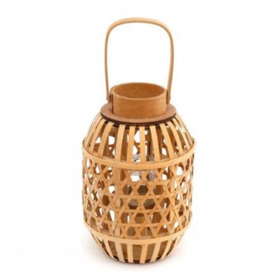 livs Lantern - Balinese Style Woven Bamboo, Small 30cm