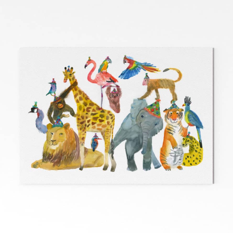 Rosie Webb  Party Animals Art Print - A4