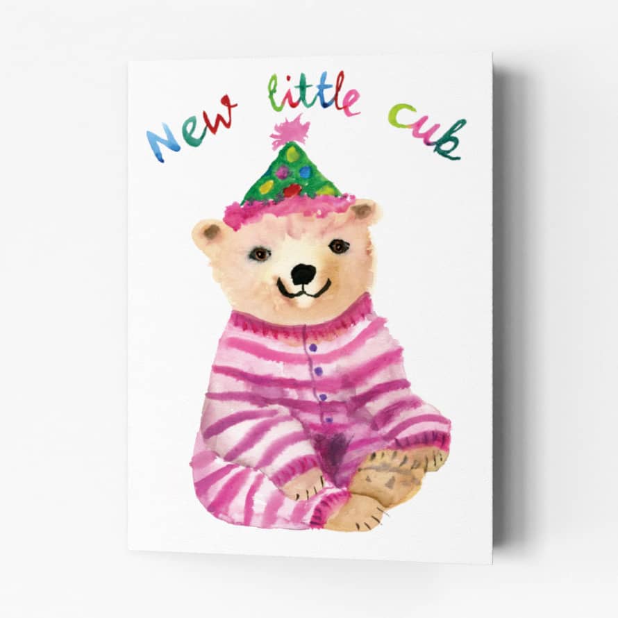 Rosie Webb  New Baby Card - Little Cub