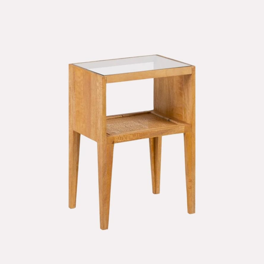 Ixia Sahara Rattan Side Table 38x30x55