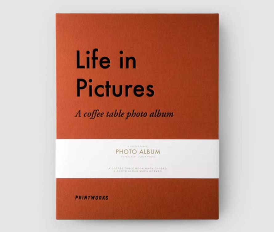 PrintWorks Terracotta Life In Pictures Coffee Table Photo Album