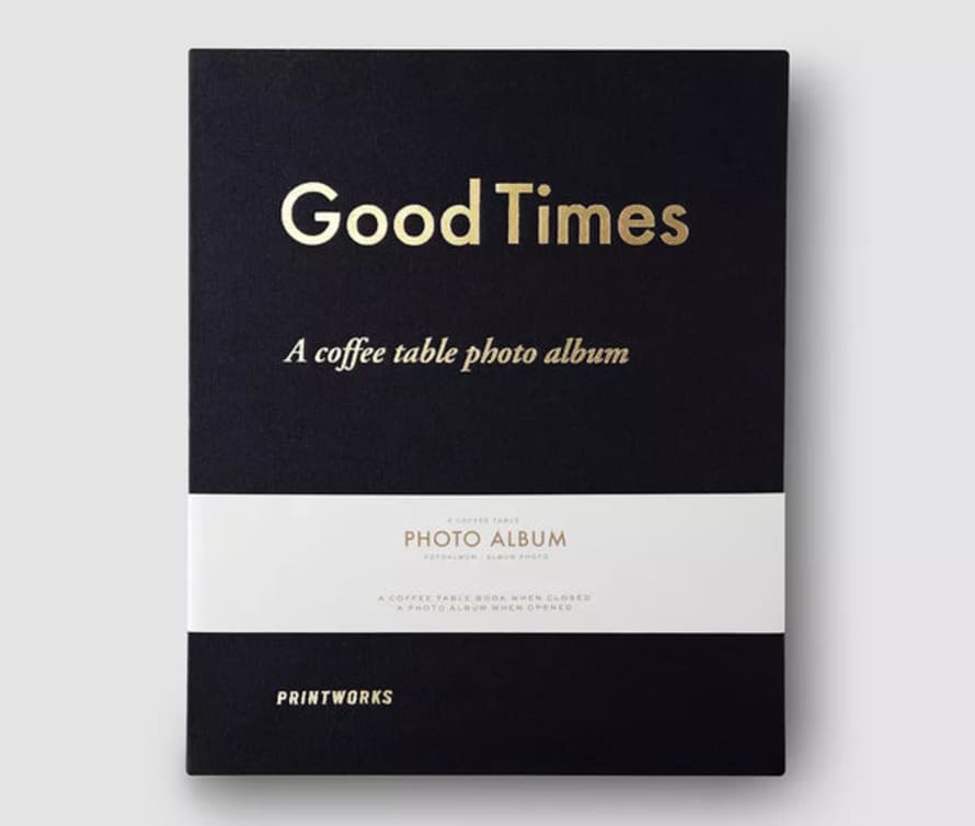PrintWorks Black Good Times Coffee Table Photo Album