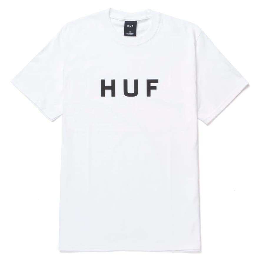 HUF Essentials OG Logo T-Shirt - White