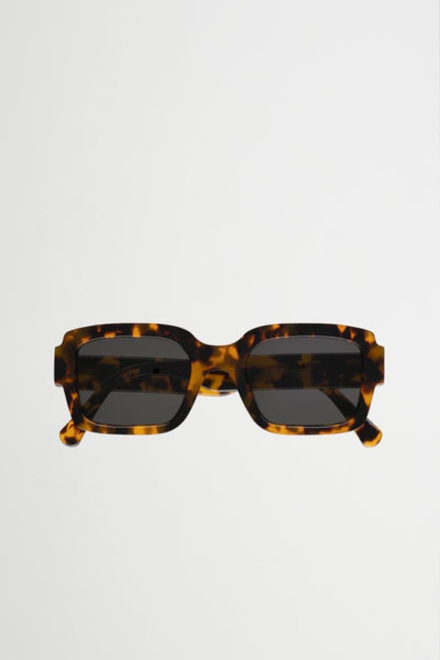 Monokel Eyewear Apollo Havana Sunglasses - Grey Solid Lens
