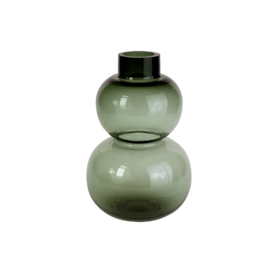 Werner Voss Grey Glass Bubble Vase