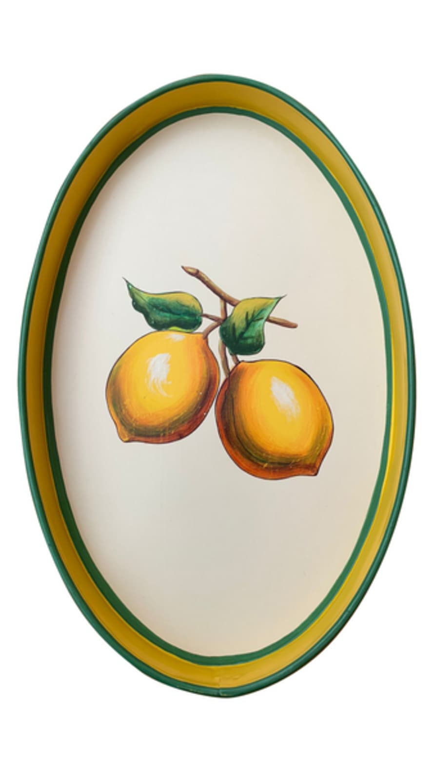 Les-Ottomans Hand Painted Iron Lemon Tray