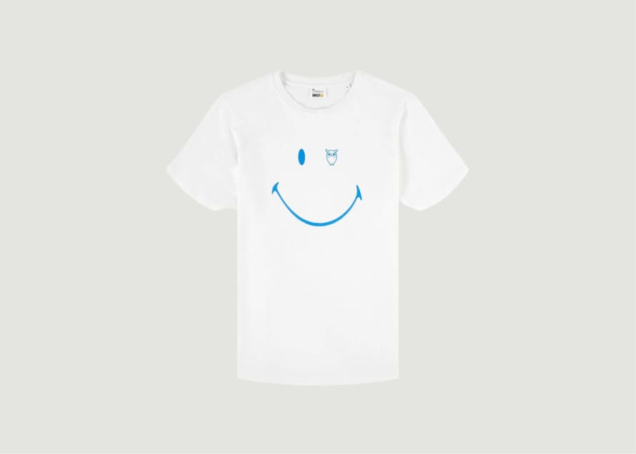 Knowledge Cotton Apparel  Kca X Smiley Printed T-shirt