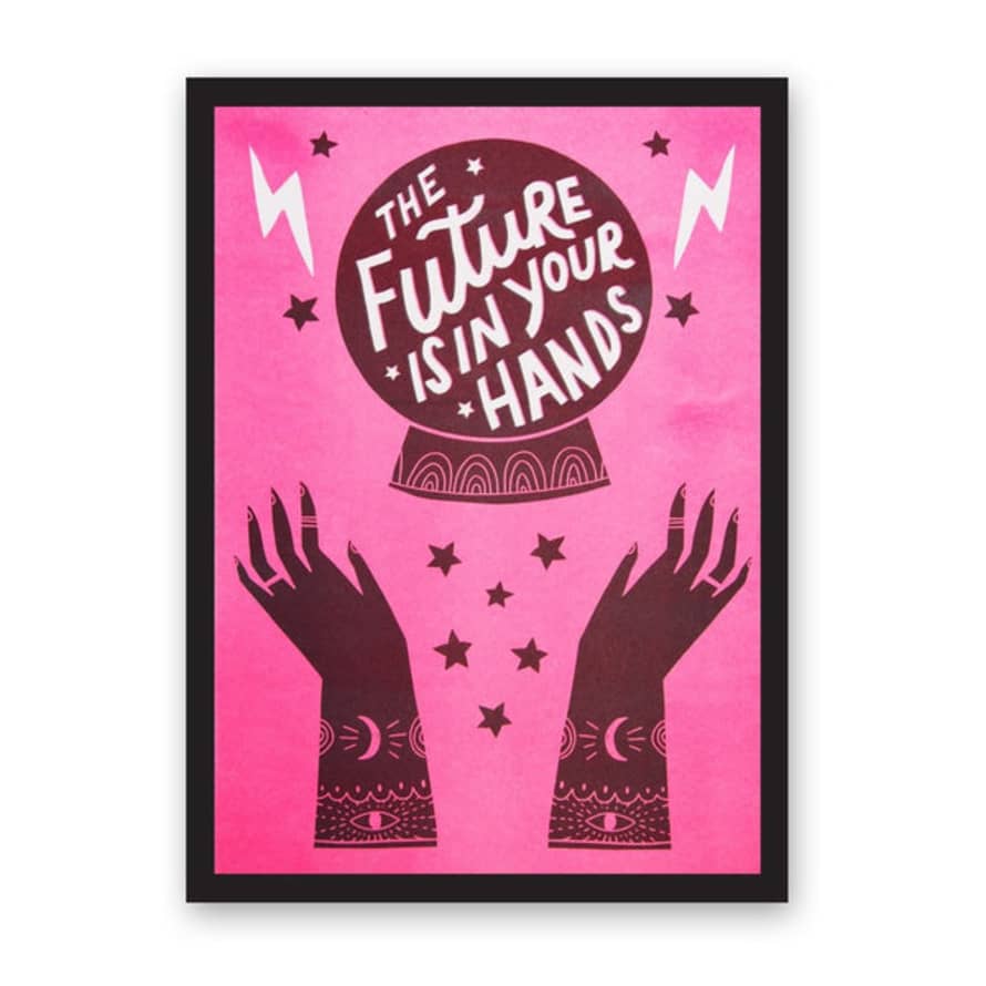 Ohh Deer The Future Is In Our Hands Riso Print