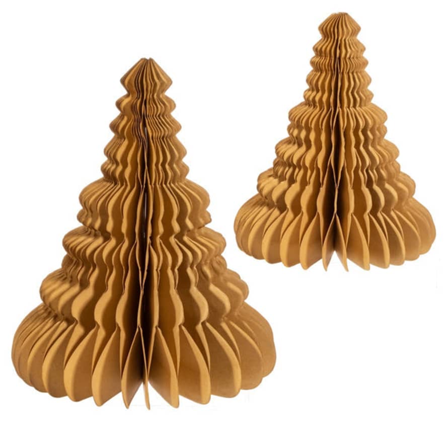 Sass & Belle  Standing Kraft Christmas Trees - Pair