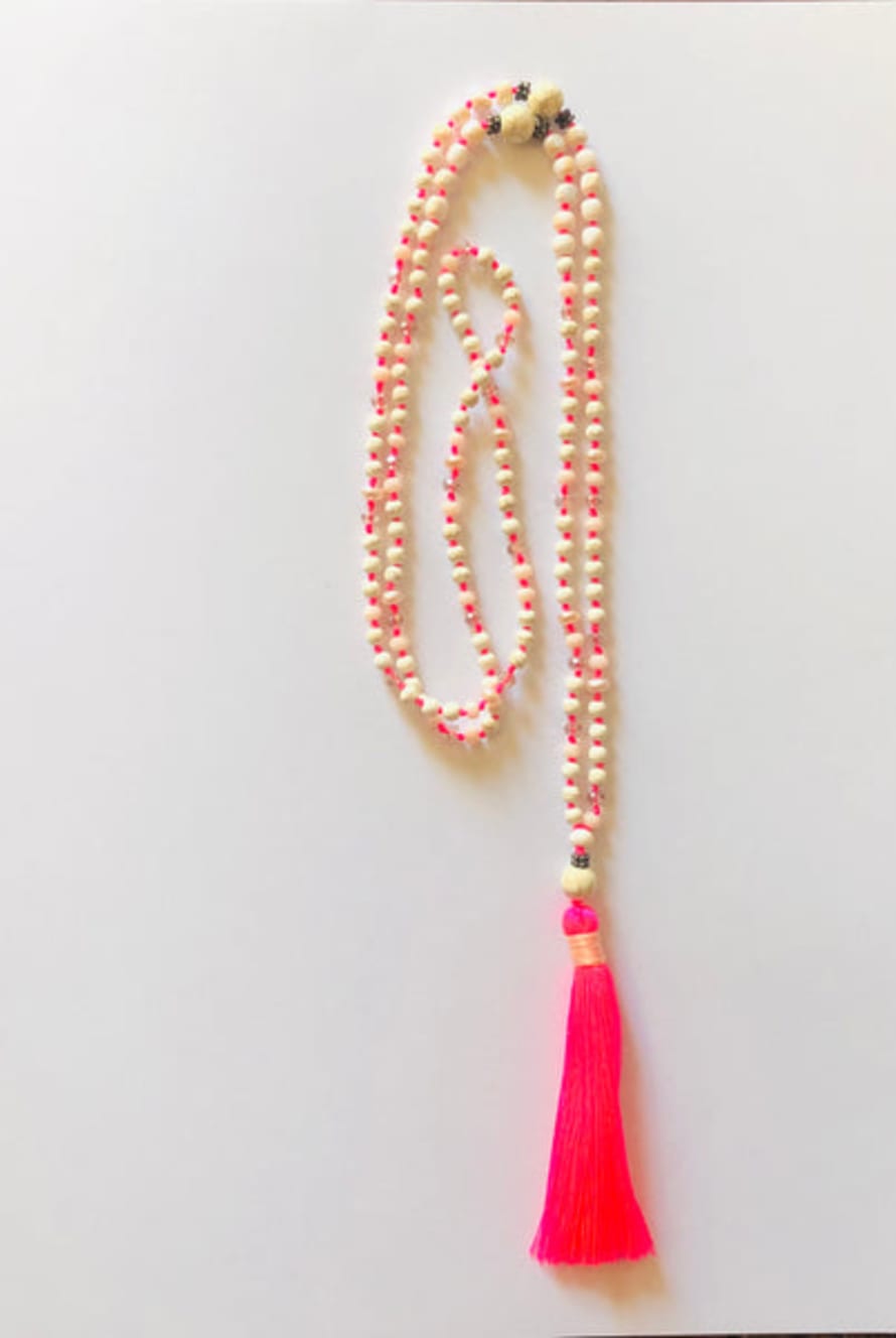 Tribe & Fable Pink Shell Beach Necklace