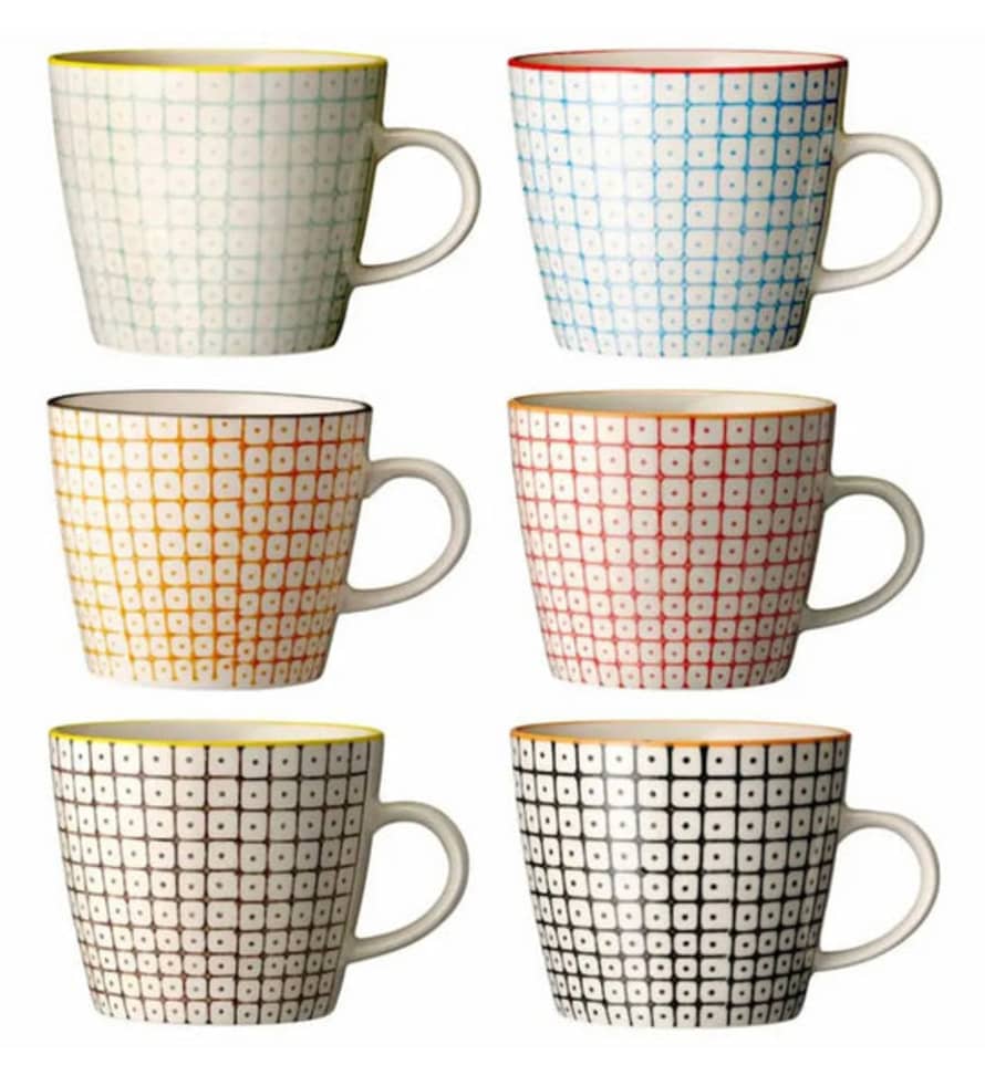 Bloomingville Geometric Patterned Mugs