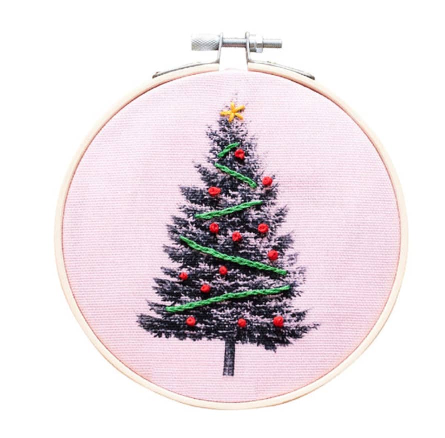 Cotton Clara Christmas Tree Embroidery Kit