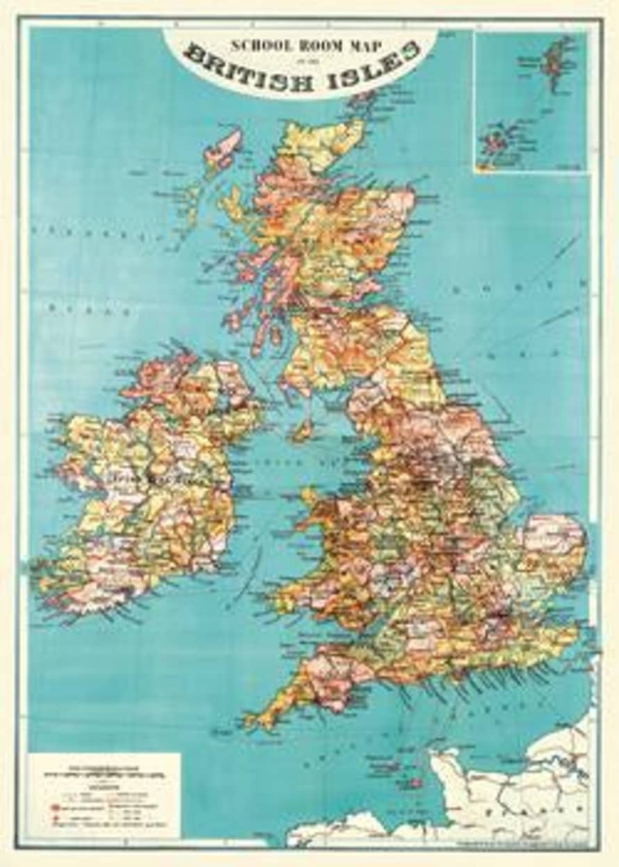 Cavallini & Co British Isles Poster