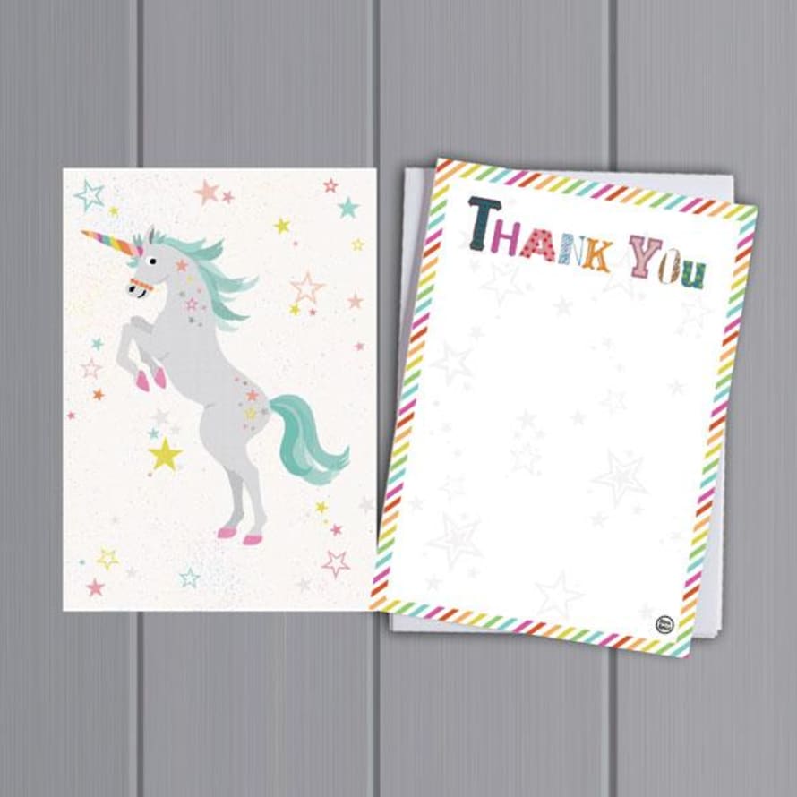 Petra Boase Thank You Cards Unicorn