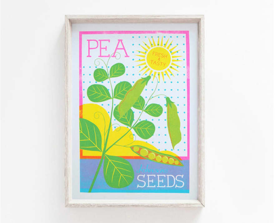 Printer Johnson Pea Seeds A4 Riso Print