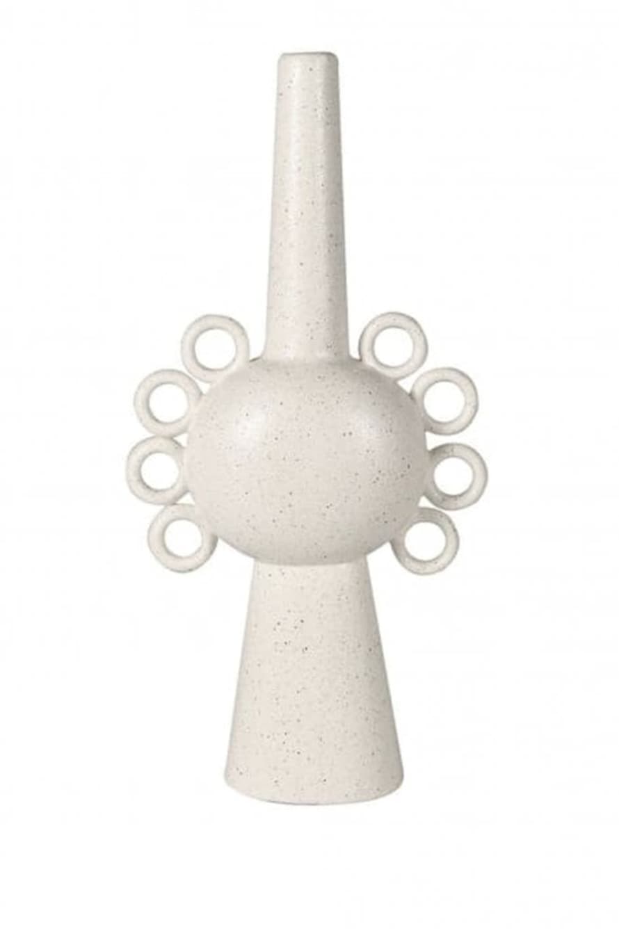 The Home Collection Cream Loop Ceramic Vase - Large