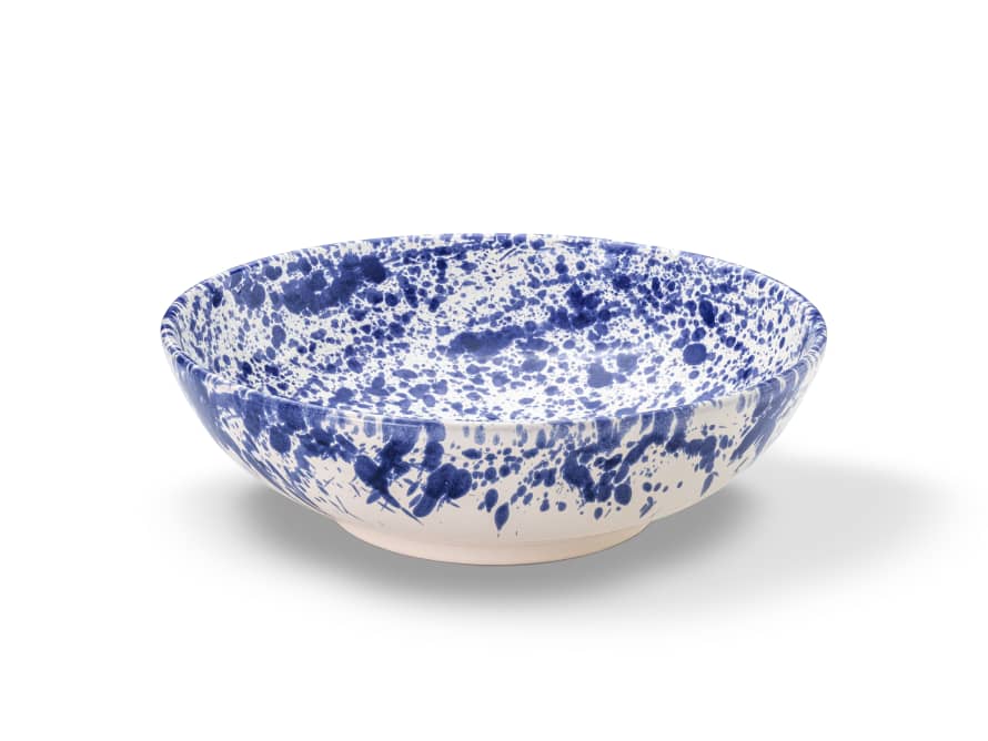 STUDIO SICILY Keramik Schale Größe M, blau-weiß  