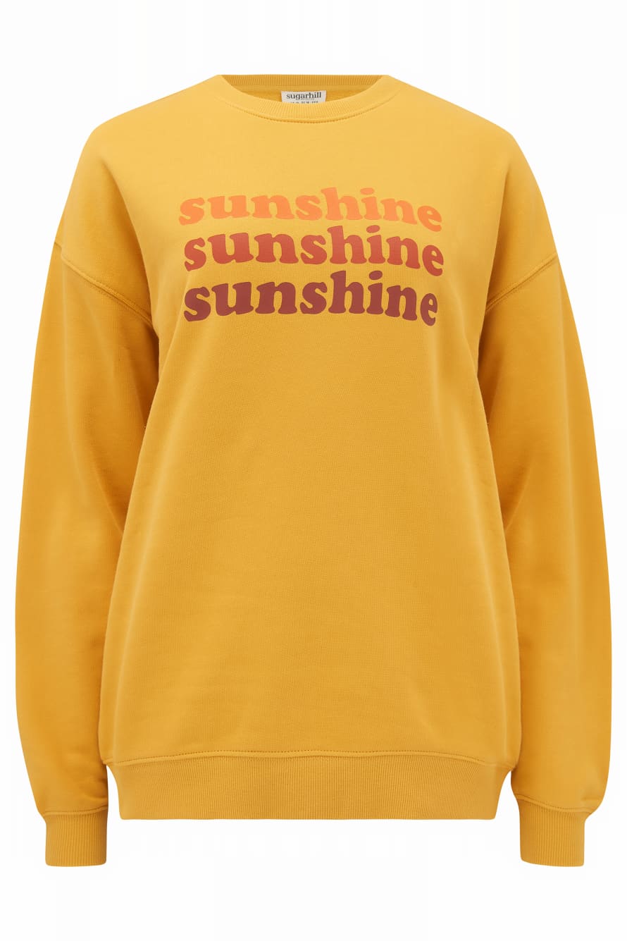 Sugarhill Brighton Noah Sweat Shirt Yellow Sunshine