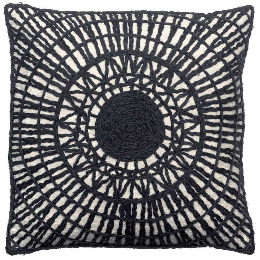 Vivaraise Embroidered cushion Noa Ombre 45 x 45