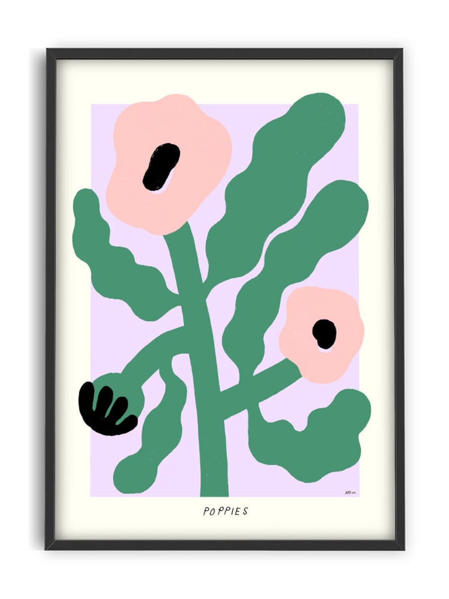 Madelen Möllard Pink Poppies Art Print
