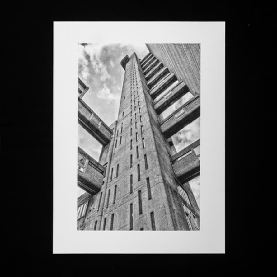 Spaceplay Trellick Tower - Staircore Look Up Print