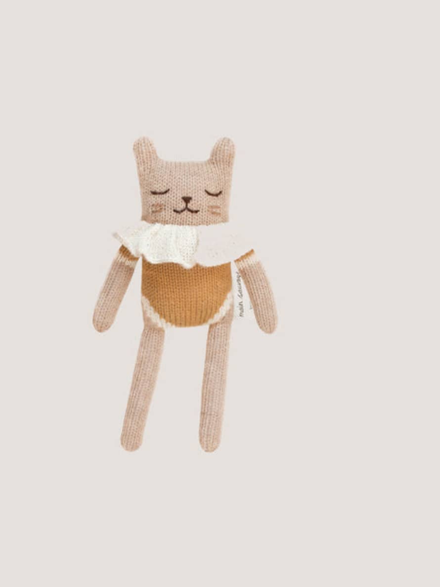 Organic Zoo Kitten Soft Toy - Ochre Bodysuit