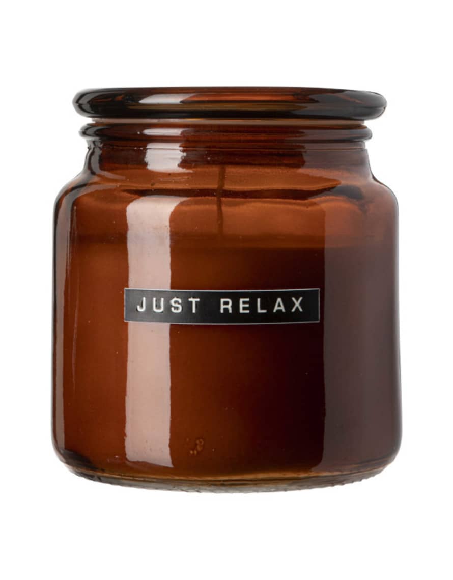 Wellmark Brown Just Relax Scented Candle