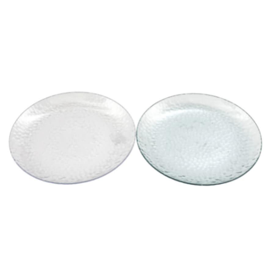 &Quirky Bubble Effect Acrylic Plate 25cm : Green or Clear