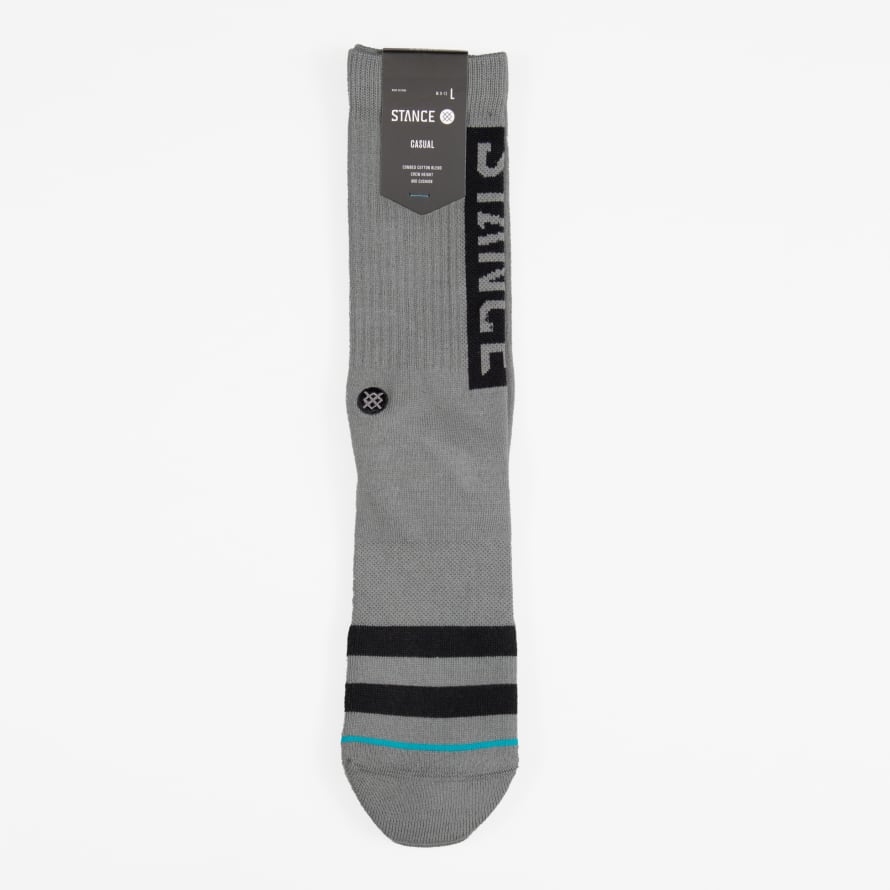 Stance Staple OG Crew Socks in Graphite Grey