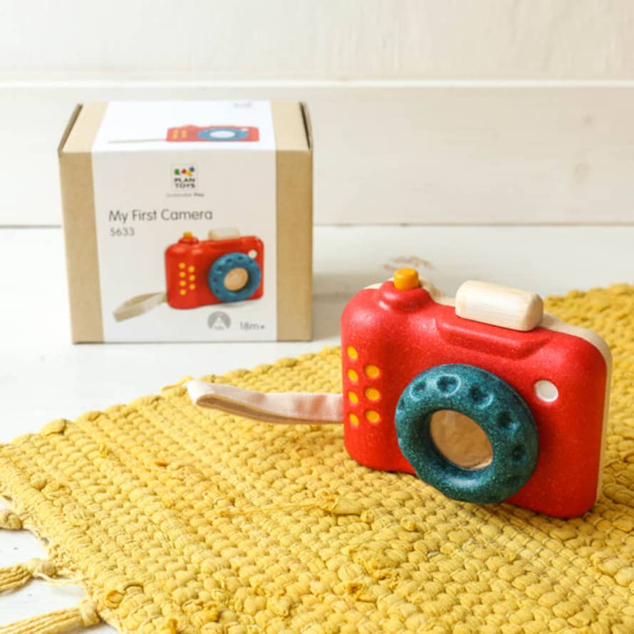Plan Toys My First Camera - Red & Blue