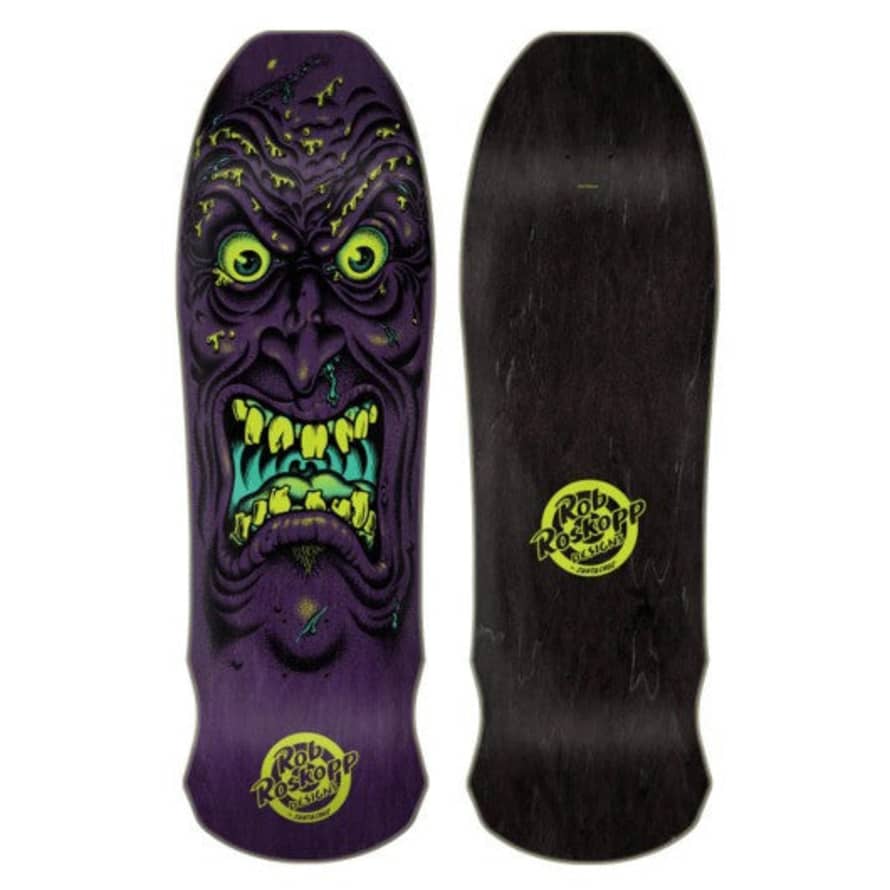 Santa Cruz Skate Roskopp Face Purple Reissue 9.5 - Black