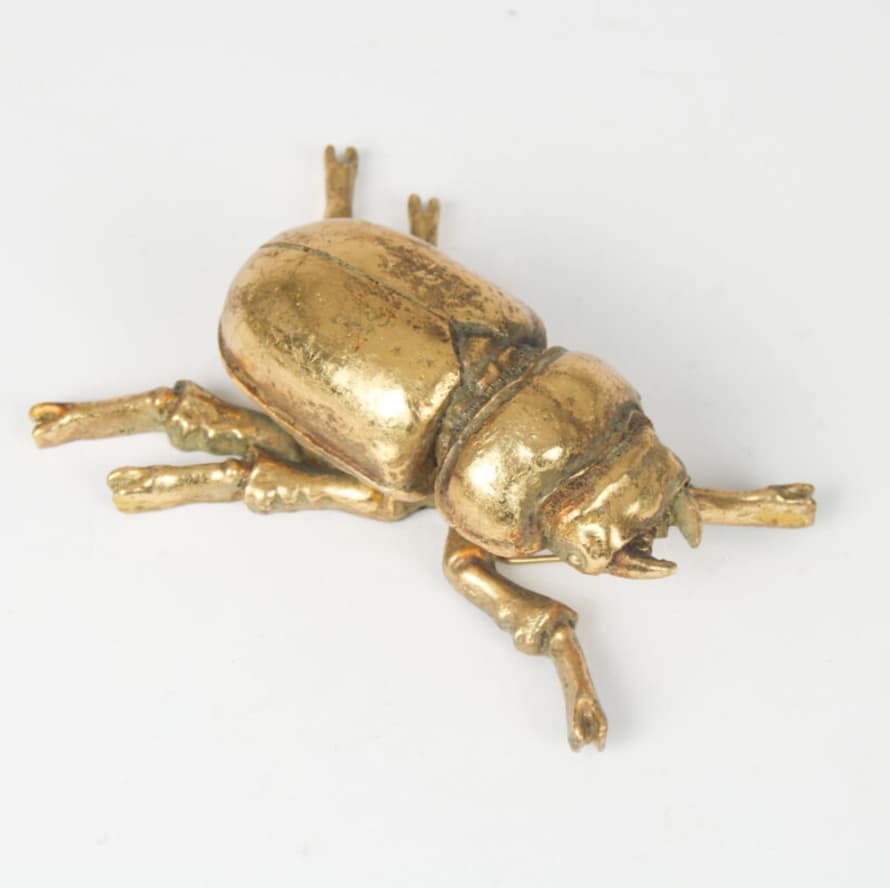 &Quirky Stag Lady Beetle Gold Wall Decoration