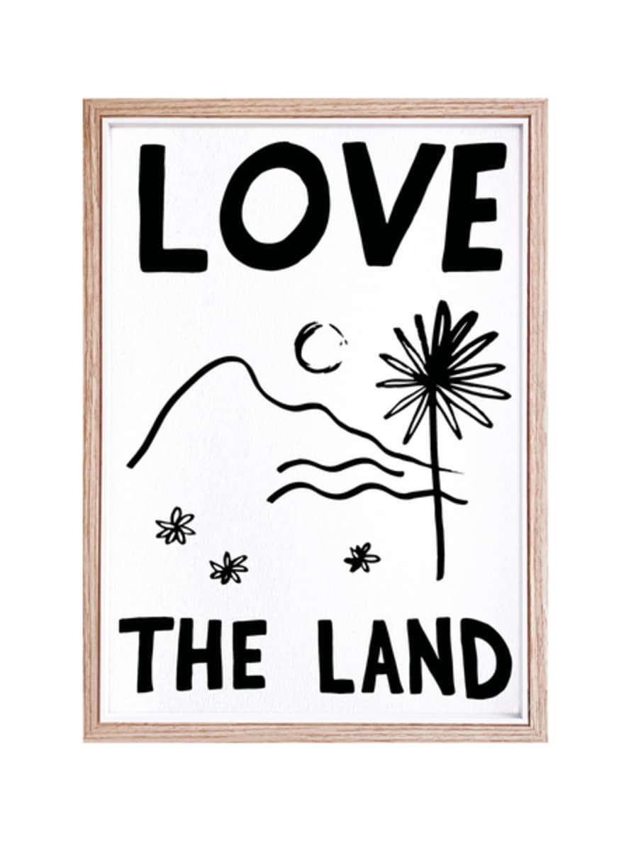 Hand + Palm Hand And Palm: Love The Land Print - A3