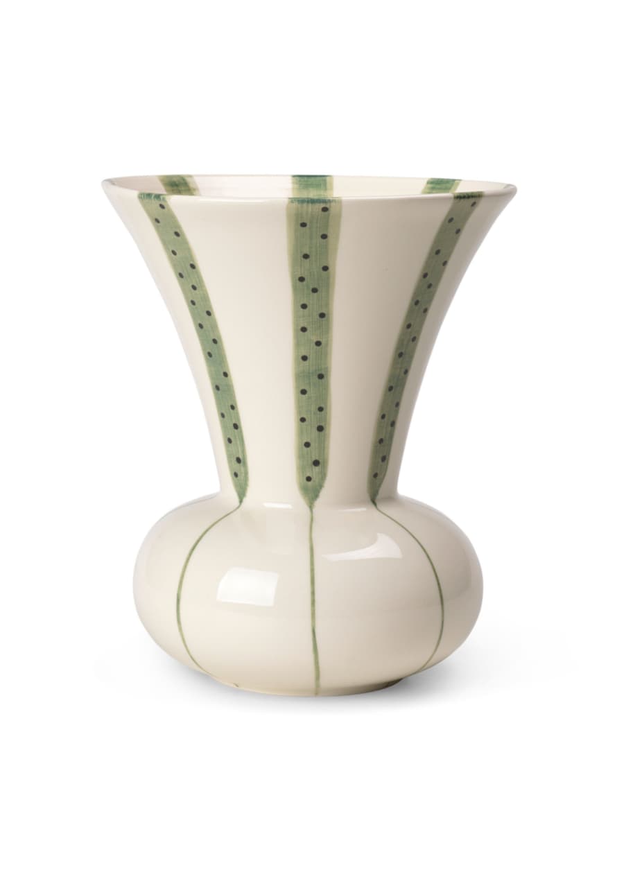 Kähler Green Handpainted 20cm Signature Vase