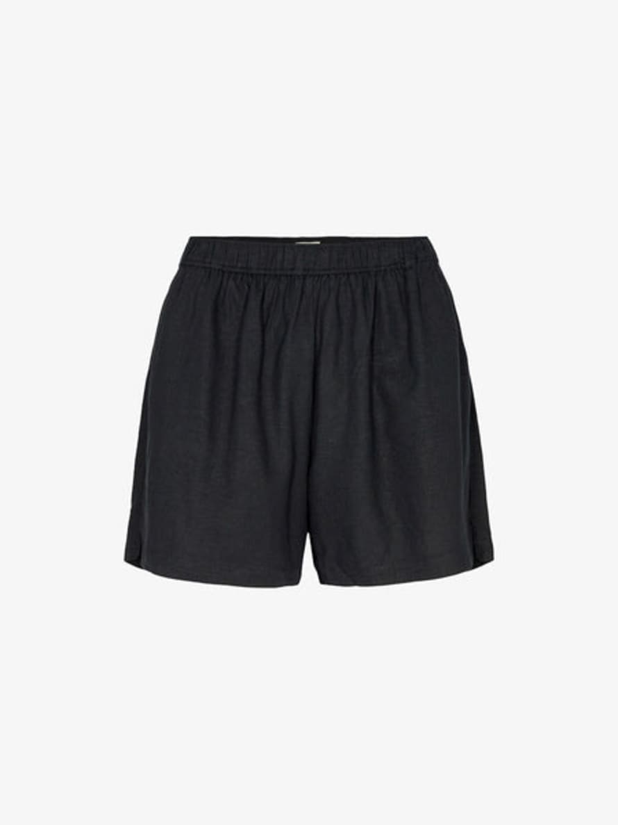 Levete Room Naja 8 Linen Shorts - Black