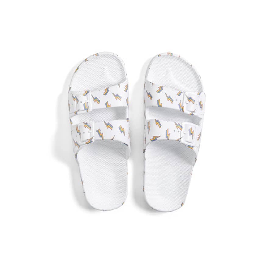 Freedom Moses Slippers Bolt White