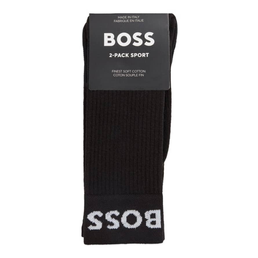 Boss 2 Pack Rs Sport Socks - Black