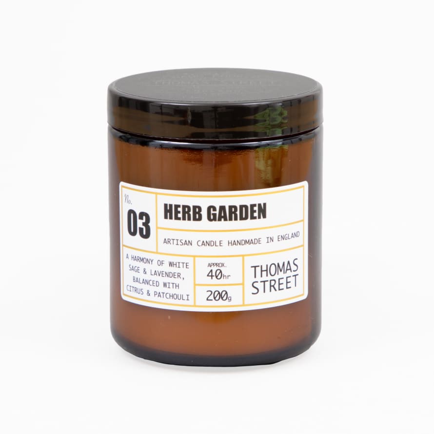 THOMAS STREET CANDLES #3 Herb Garden Glass Candle (200g)
