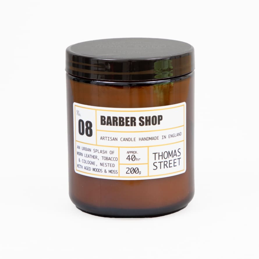 THOMAS STREET CANDLES #8 Barber Shop Glass Candle (200g)