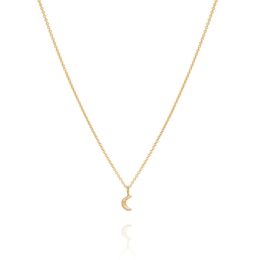 épanoui Stars Align Moon Necklace 14ct Gold Vermeil