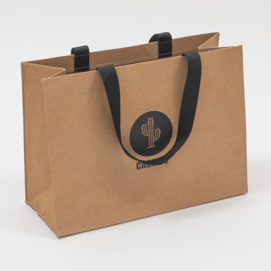 CACTWS Brown Branded Tote Bag Texon Vogue