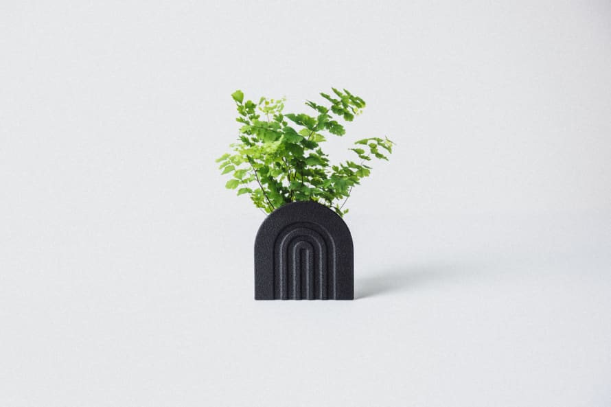 Copo Design Black Small Planter - Rainbow 