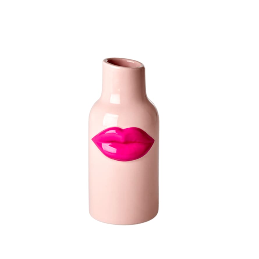 rice Small Pink Ceramic Vase