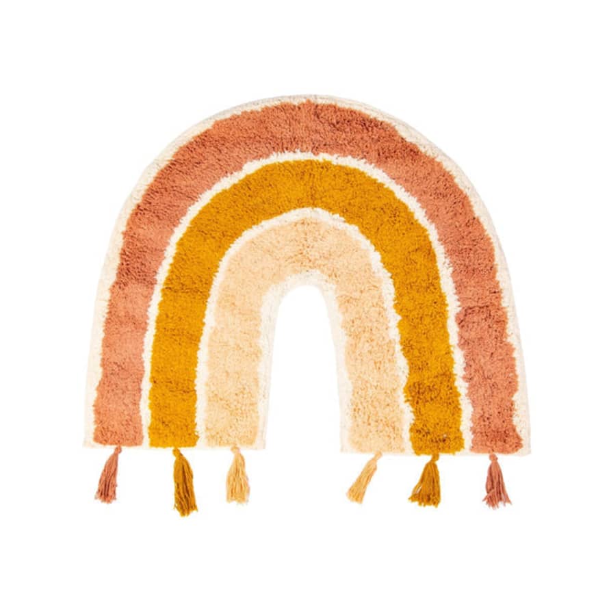 Sass & Belle  Earth Rainbow Rug With Tassels